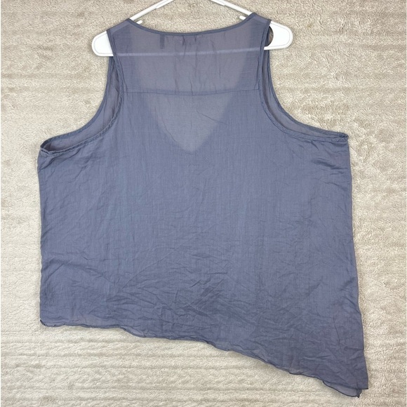 JOE BROWNS Assymetrical Bluish-Gray Tank Top Size 20 - Picture 8 of 15